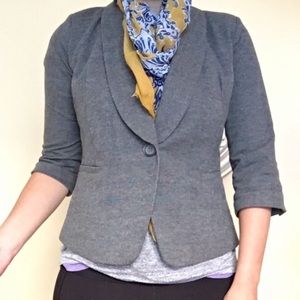 🆕 NWT Gibson | Grey 3/4 Sleeve Schoolboy Blazer